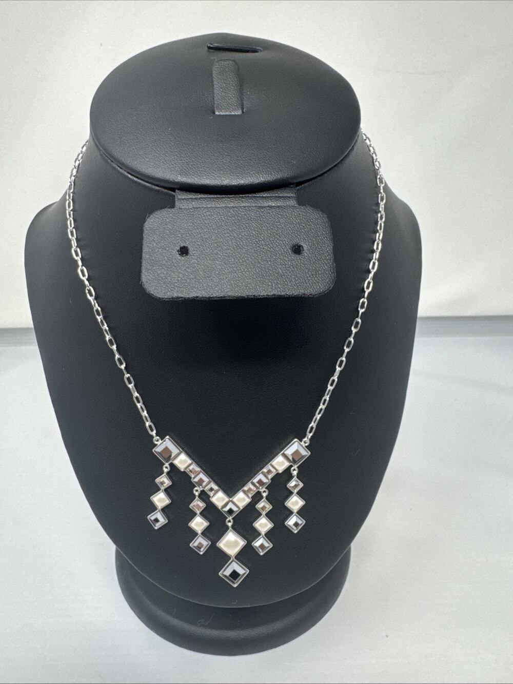 TOUCHSTONE CRYSTAL BY SWAROVSKI Greyed Out Necklace 1744N